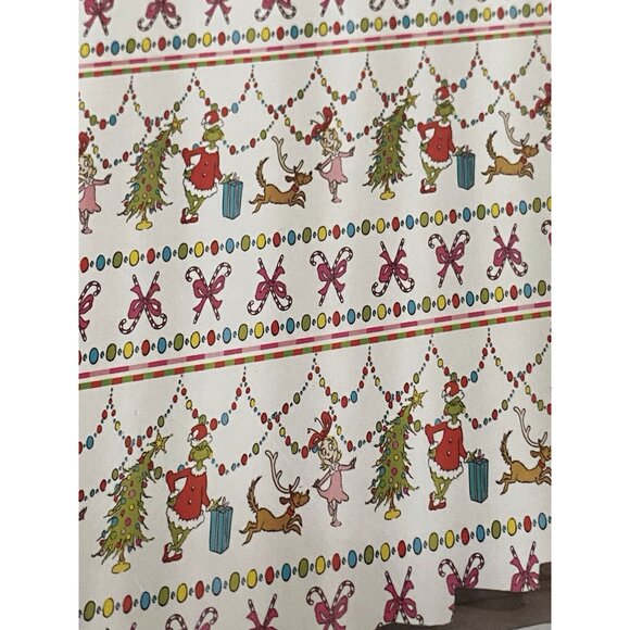 Dr. Seuss The Grinch Max Cindy Lou Christmas Holiday Shower Curtain 70 X 72” NEW - Picture 3 of 12